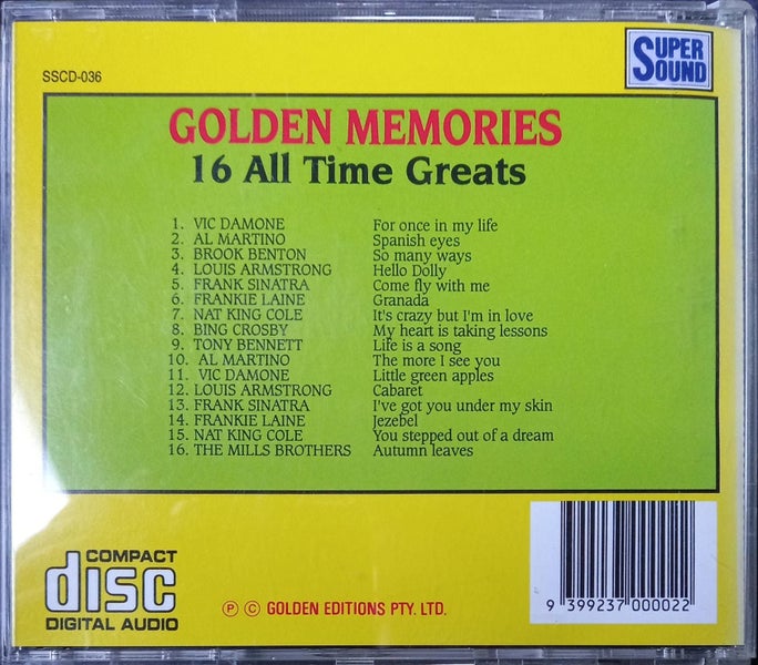 Golden Memories 16 - All Time Greats (CD) Carousel 2