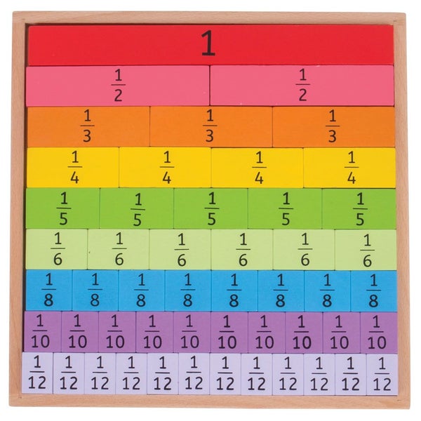 Bigjigs Toys Fractions Tray Carousel 1