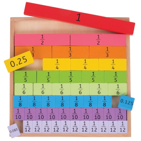 Bigjigs Toys Fractions Tray Carousel 2