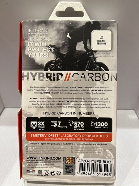 Apple iPhone 12 Mini ITSKINS Hybrid Carbon Drop Protection Case x3 Carousel 2