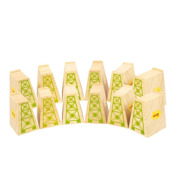 Bigjigs Rail High Level Blocks (Pack of 12) Carousel 1