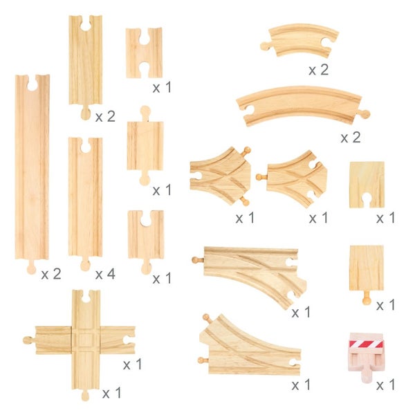 Bigjigs Rail Low Level Track Expansion Pack Carousel 2
