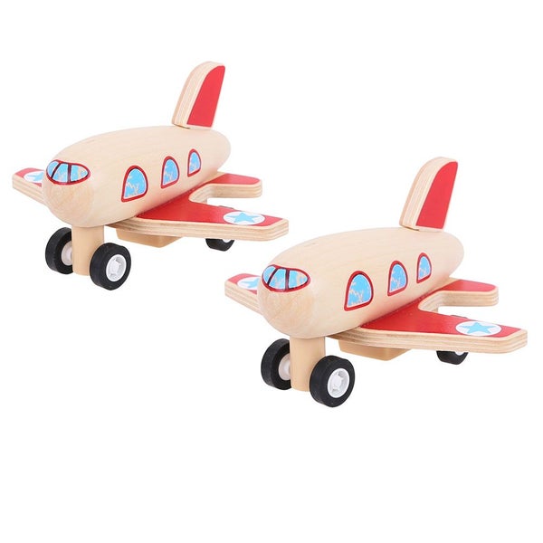 Bigjigs Toys Pull Back Planes (Pack of 2) Carousel 1