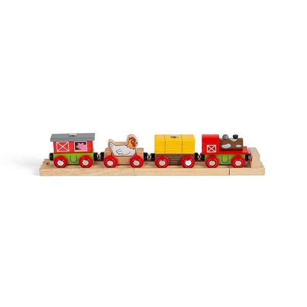 Bigjigs Rail Farmyard Train Carousel 1