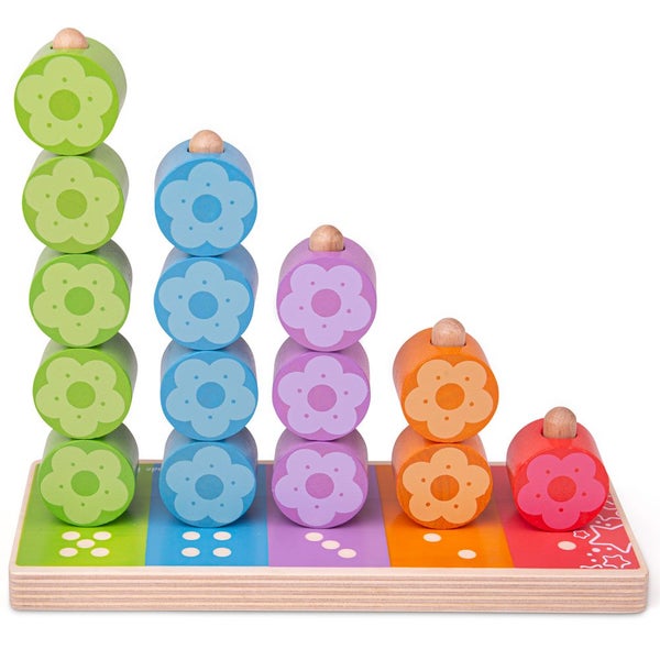 Bigjigs Toys First Flower Stacker Carousel 1