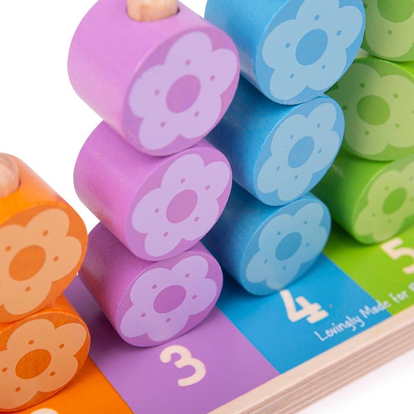 Bigjigs Toys First Flower Stacker Carousel 2