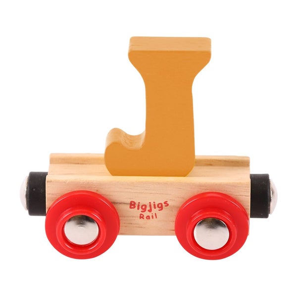 Bigjigs Rail Rail Name Letter J (Orange) Carousel 1