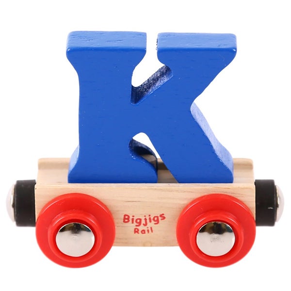 Bigjigs Rail Rail Name Letter K (Dark Blue) Carousel 1