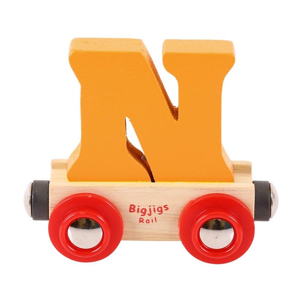 Bigjigs Rail Rail Name Letter N (Orange) Carousel 1