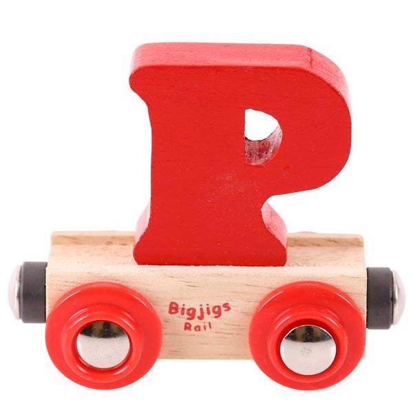 Bigjigs Rail Rail Name Letter P (Red) Carousel 1