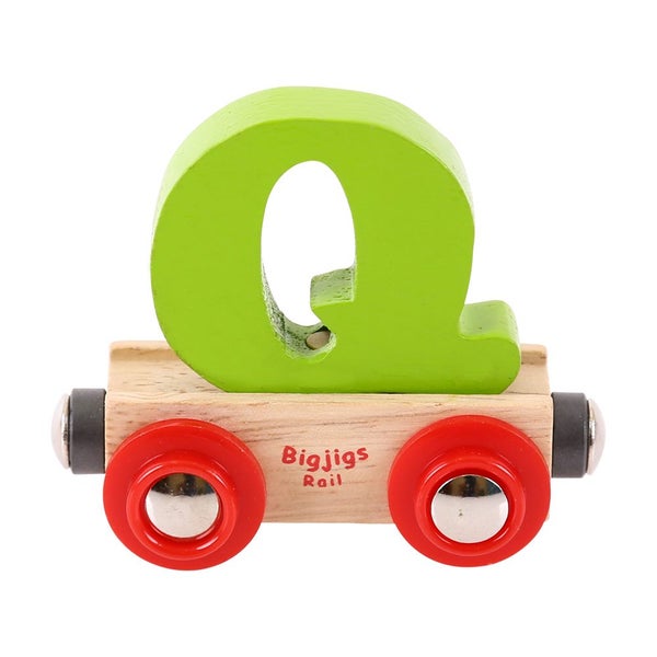 Bigjigs Rail Rail Name Letter Q (Green) Carousel 1
