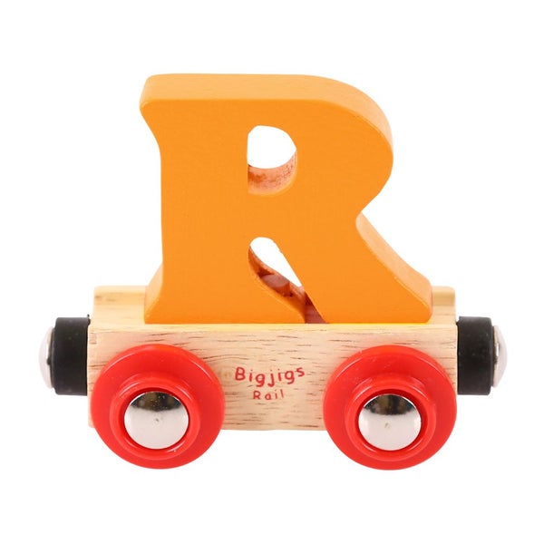Bigjigs Rail Rail Name Letter R (Orange) Carousel 1