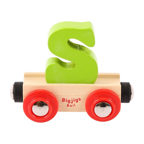 Bigjigs Rail Rail Name Letter S (Green) Carousel 1