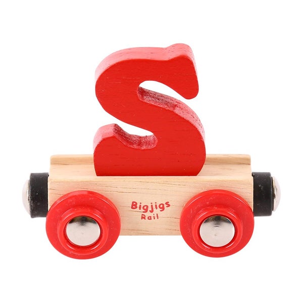 Bigjigs Rail Rail Name Letter S (Red) Carousel 1