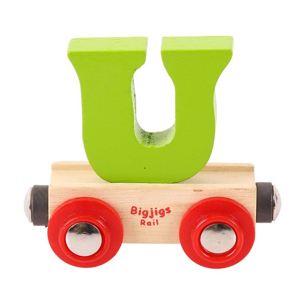 Bigjigs Rail Rail Name Letter U (Green) Carousel 1