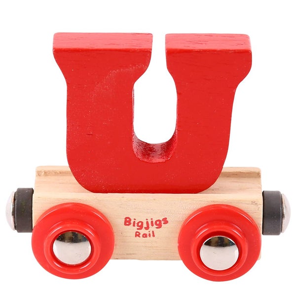 Bigjigs Rail Rail Name Letter U (Red) Carousel 1