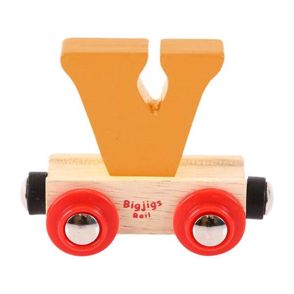 Bigjigs Rail Rail Name Letter V (Orange) Carousel 1