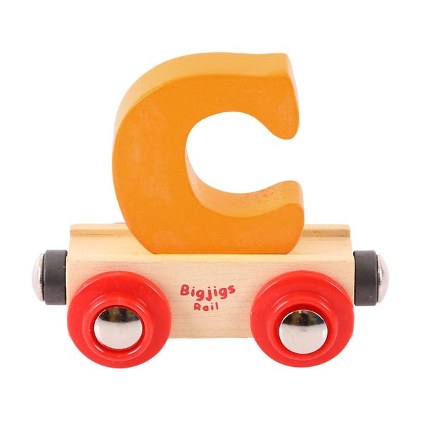 Bigjigs Rail Rail Name Letter C (Orange) Carousel 1