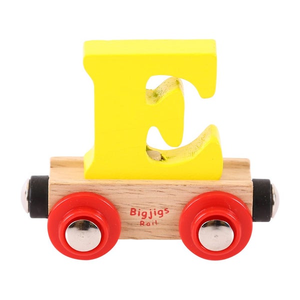 Bigjigs Rail Rail Name Letter E (Yellow) Carousel 1