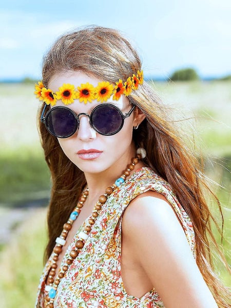 2pieces Sunflower Crown Hair Wreath Daisy Flower Headbands Carousel 5