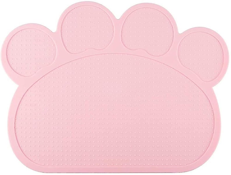 2 Pieces Cat Paw Silicone Placemats For Children, Non-slip Washable Placemat Carousel 1