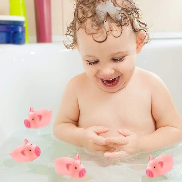 20 Pcs Pig Bath Toy, Rubber Pig Baby Bath Toy For Kids Carousel 2