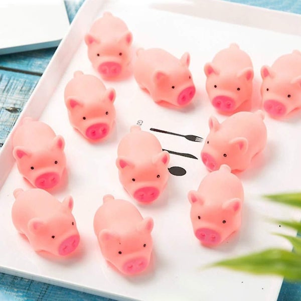20 Pcs Pig Bath Toy, Rubber Pig Baby Bath Toy For Kids Carousel 4