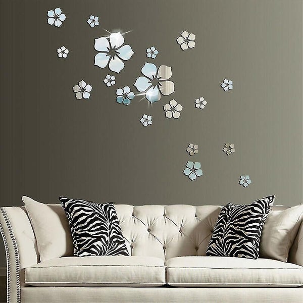 3d Diy Mirror Acrylic Flower Wall Sticker Decal Art Decor Carousel 2