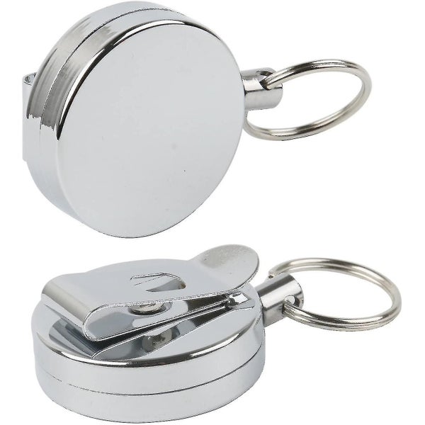 2pcs Retractable Fishing Line Cutter Keychain With 60cm Cord Carousel 1