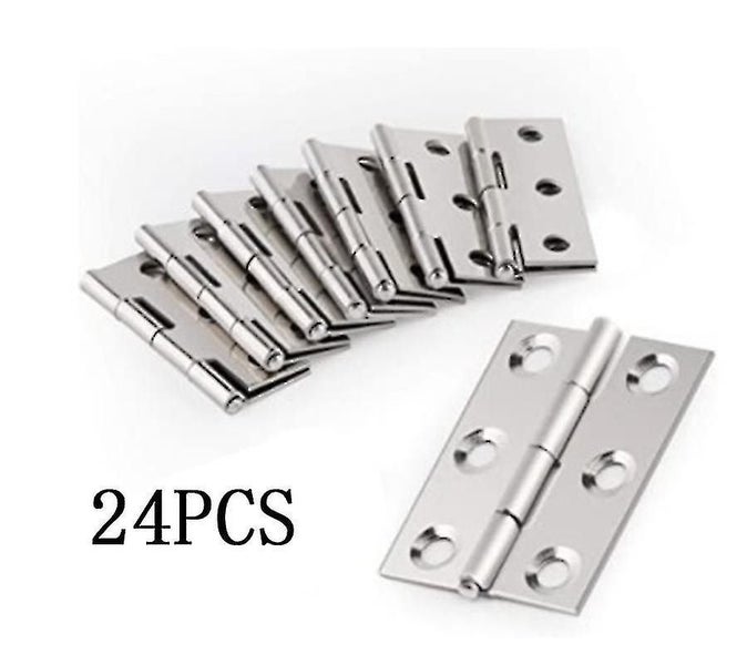 24pcs Stainless Steel Hinges Connector,door Hinge Hinges Foldable Carousel 2