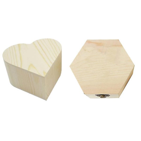 2pcs Gift Jewelry Storage Boxes Wooden Preserved Flower Boxes (wooden Color) Carousel 1