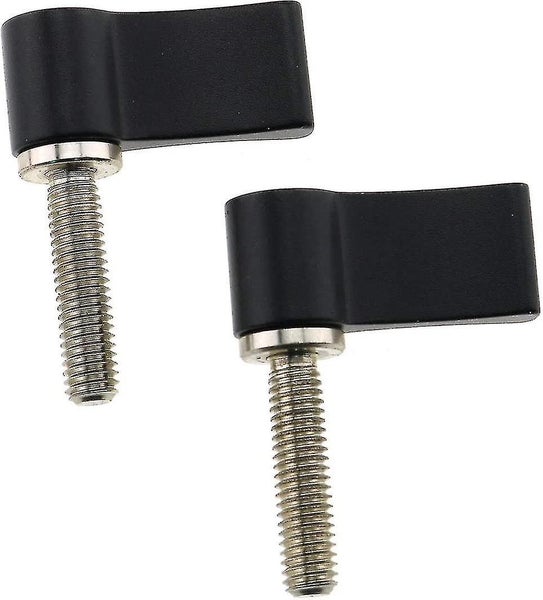 2pcs L-shaped 7-shaped Handle Screw M5 20mm Male Threading Rotating Knob Carousel 3