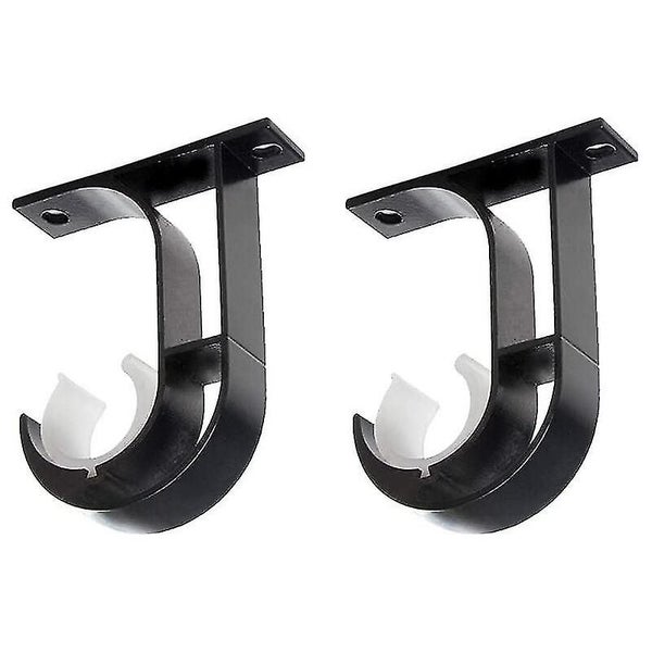 2pcs Curtain Rod Bracket Brackets, Aluminum Alloy Wardrobe Rod Bracket Closet Wa Carousel 1