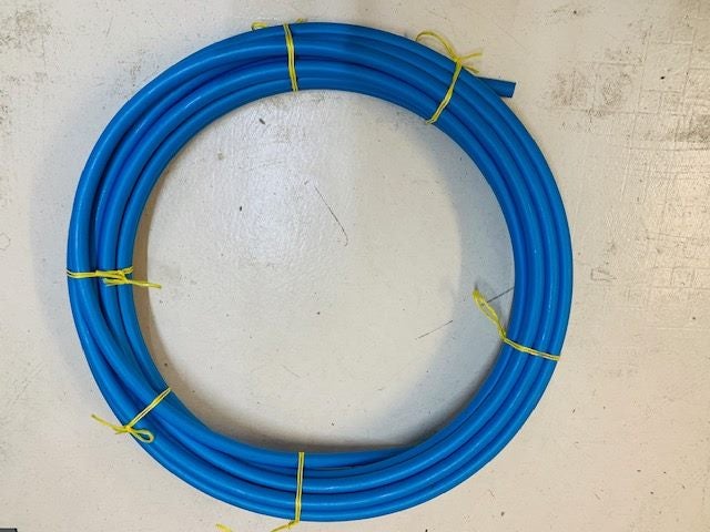 Made in NZ - Main blue pipe 25mm (MDPE) x 25M Carousel 1