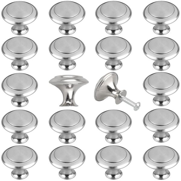 20pcs Kitchen Cabinet Knobs Pulls, Brushed Nickel Cabinet Knobs, Eeekit Drawer D Carousel 1