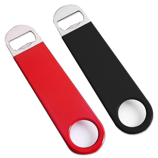 2pcs Beer Bottle Openers, Stainless Steel Bar Blade With A Coated Handle Carousel 1