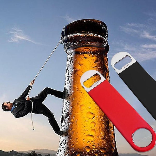 2pcs Beer Bottle Openers, Stainless Steel Bar Blade With A Coated Handle Carousel 2