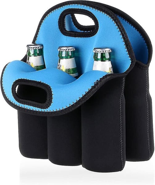 6 Bottles Insulated Neoprene Carrier Tote Carry Case Bag For Beer Baby Bottle Ca Carousel 1