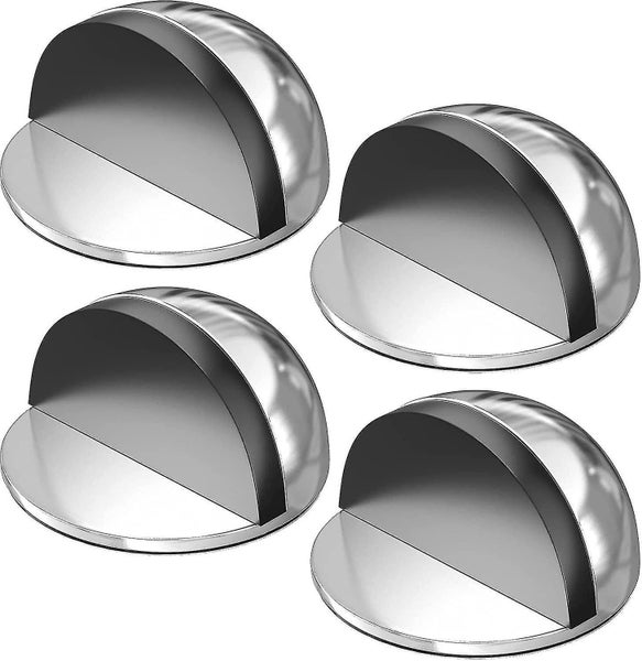 4 Pcs Door Stoppers, Adhesive Door Stopper, Stainless Steel Door Stops With Stic Carousel 1
