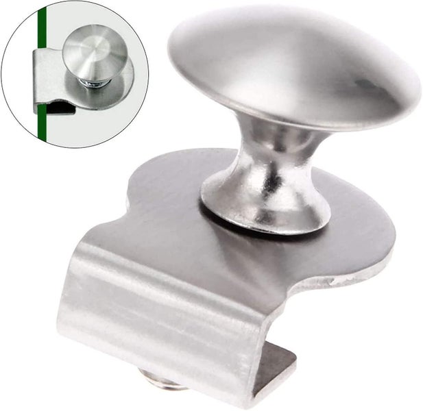 4 Stainless Steel Snap On Glass Door Handles Glass Door Knobs 5-8mm Drawer Handl Carousel 5
