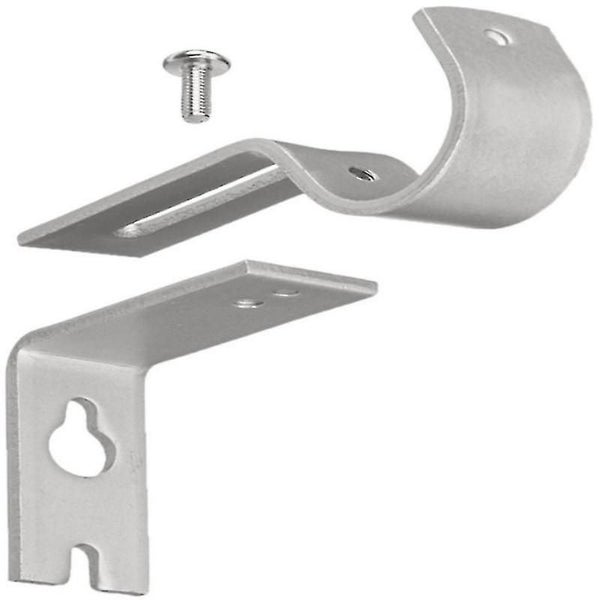 Adjustable Wall Mount Bracket Curtain Rod Bracket Curtain Rod Bracket(2pcs, Silv Carousel 2