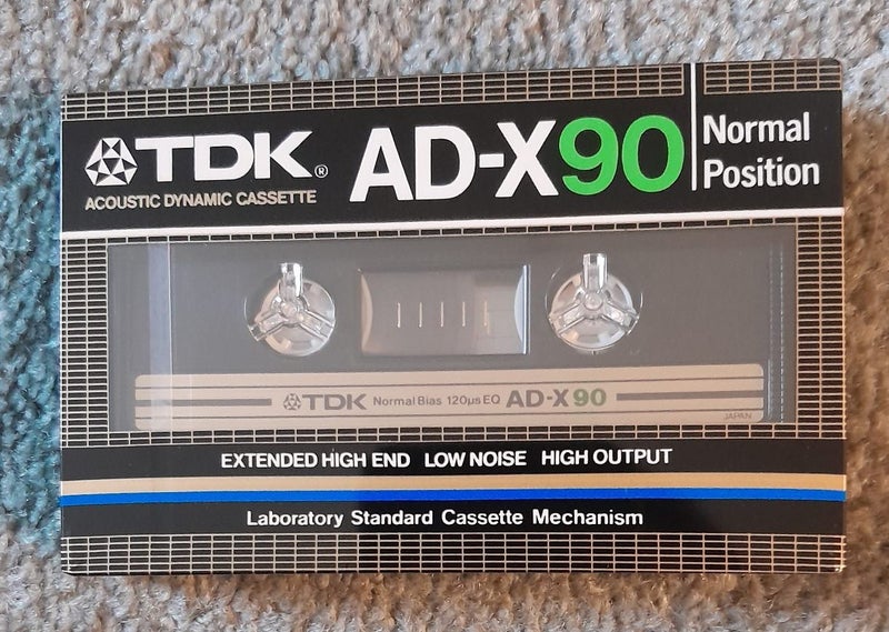 1982 Classic! 1 x TDK AD-X 90 Blank Audio Cassette Tape -Japan sealed/new Carousel 2