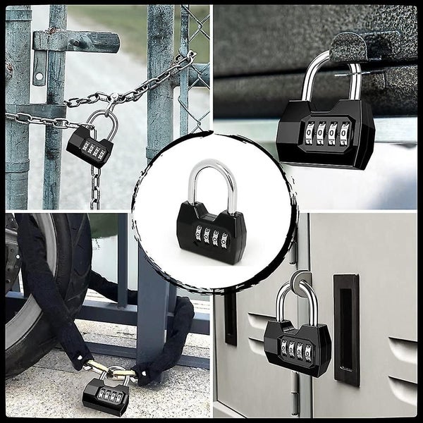 4 Position Security Lock Reset Keyless Digital Combination Padlock For Gym Locke Carousel 5