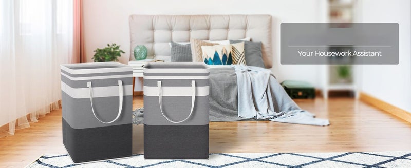 Large Laundry Basket Waterproof Laundry Hamper Collapsible 100L Carousel 2