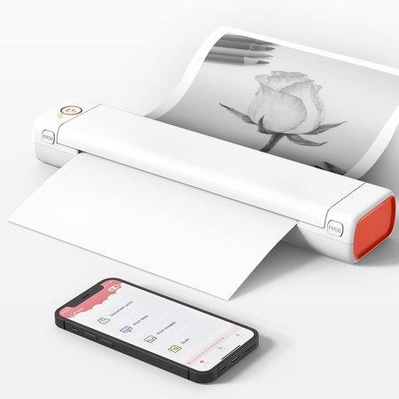 Portable Printer Wireless for Travel M08F Bluetooth Mobile Portable Printer A4 S Carousel 1