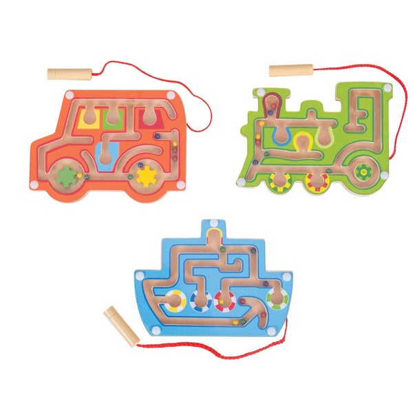 Bigjigs Toys Wooden Magnetic Labyrinth (Pack of 3) Carousel 1