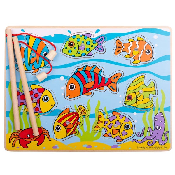 Bigjigs Toys Tropical Magnetic Fishing Game Carousel 1