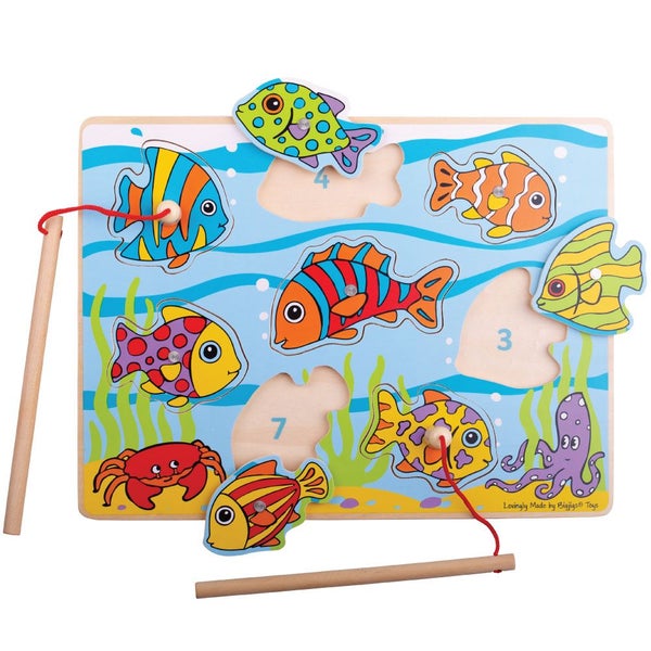 Bigjigs Toys Tropical Magnetic Fishing Game Carousel 2