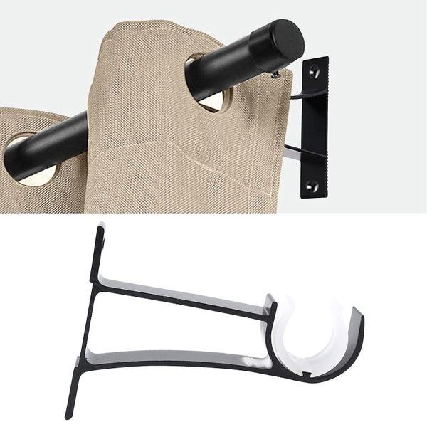 4 Pack Single Curtain Rod Brackets For Drapery Rod Aluminum Alloy Heavy Duty Cur Carousel 2