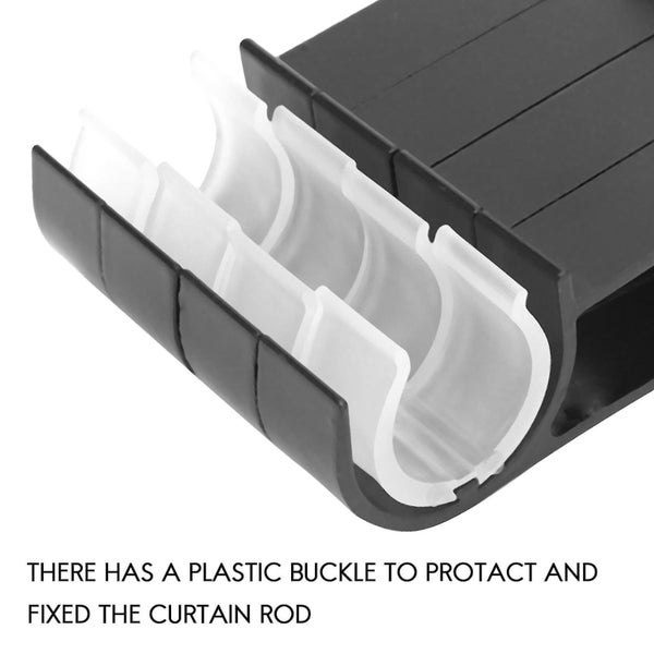 4 Pack Single Curtain Rod Brackets For Drapery Rod Aluminum Alloy Heavy Duty Cur Carousel 5